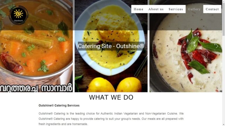 catering website by Outshine®